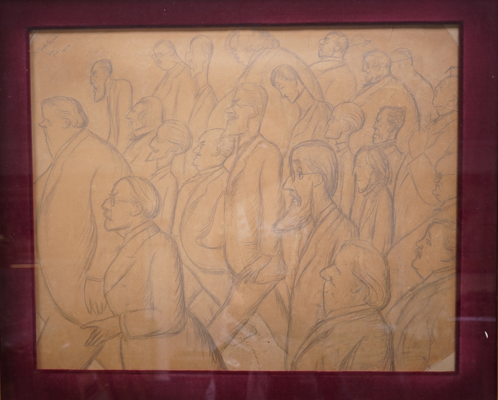 Sir Max Beerbohm, (1872-1956), 'March of The Gentlemen'